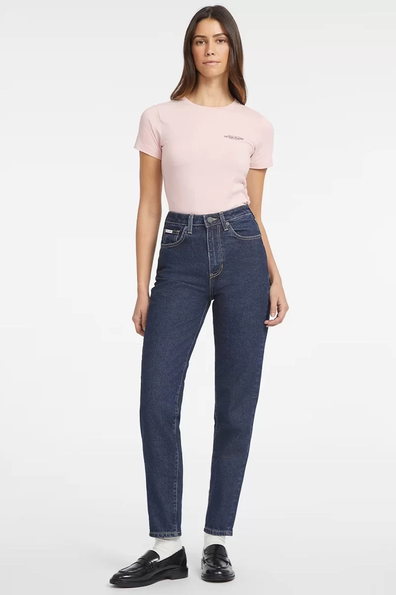 Guess jeans Gj G06 Mom Kadın Mavi Jeans W4YA0DD5CC2-D4RW