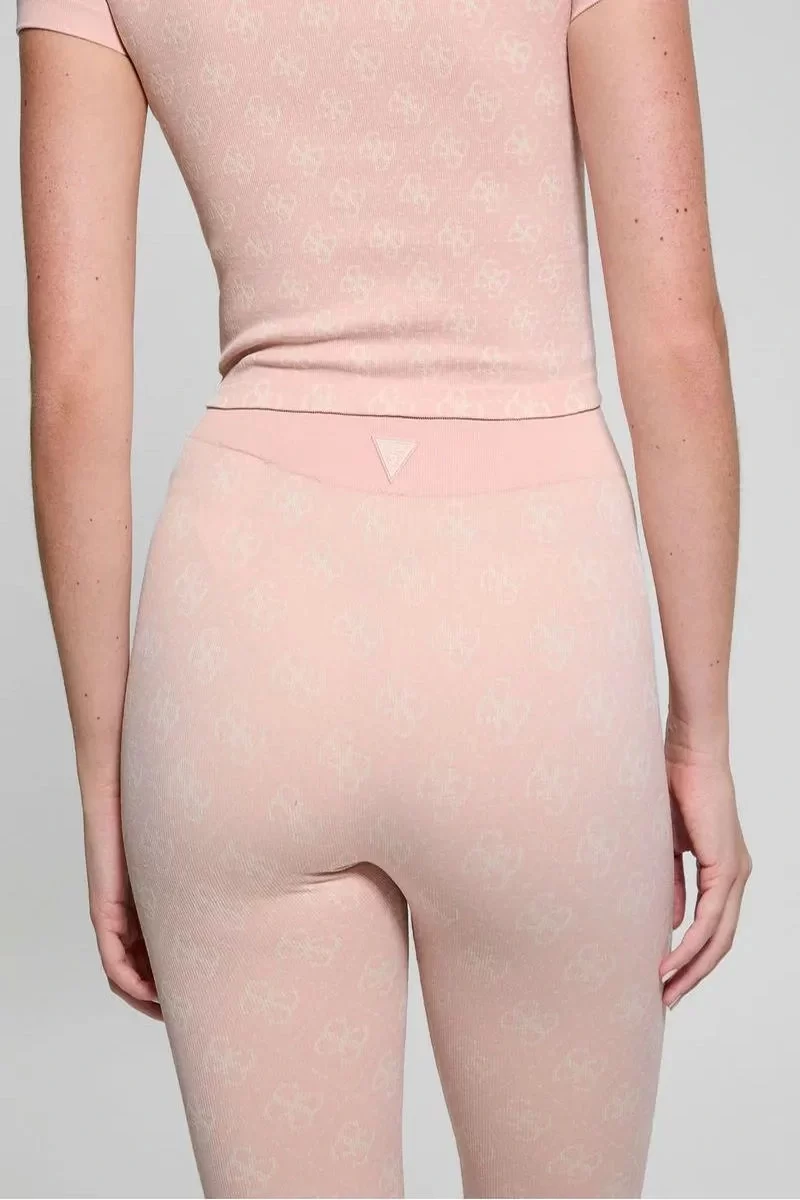 Guess 4G Rhombus Leggıngs Seamless Kadın Pembe Tayt V5RB04Z3LF0-F6DJ