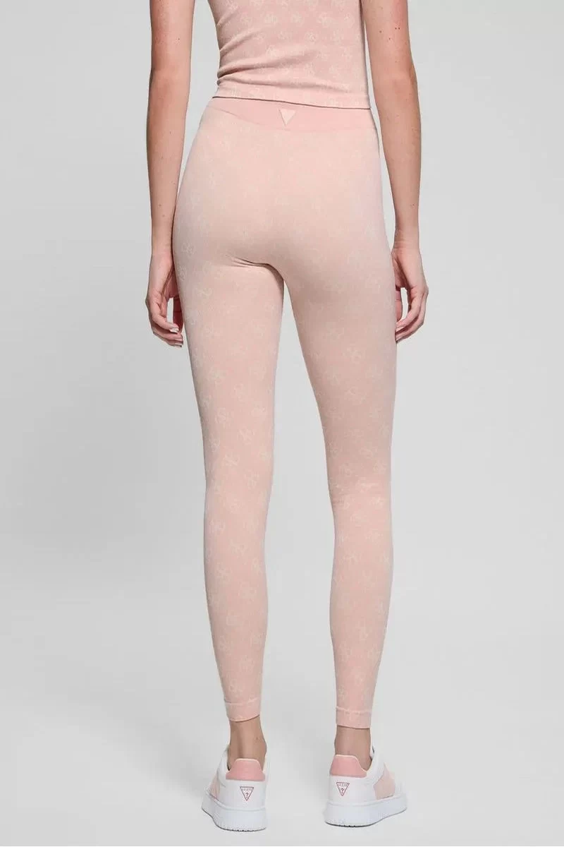 Guess 4G Rhombus Leggıngs Seamless Kadın Pembe Tayt V5RB04Z3LF0-F6DJ