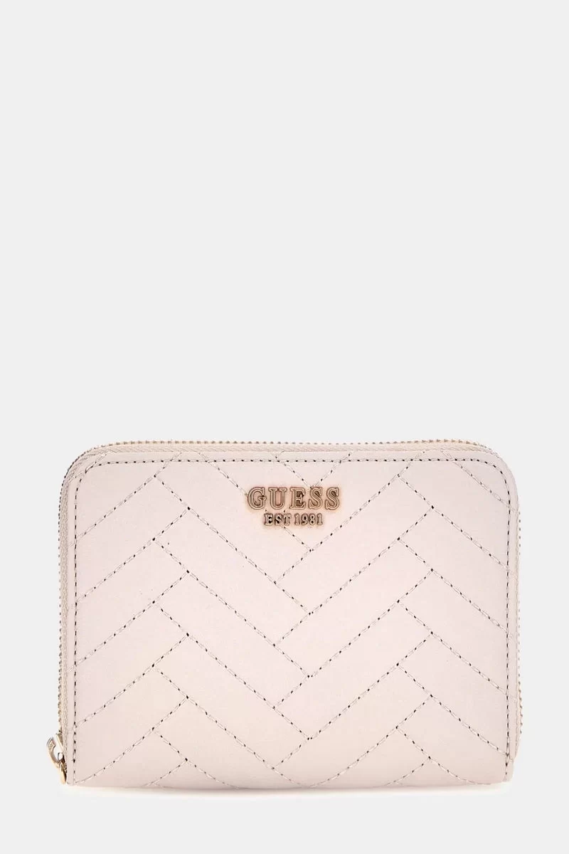 Guess Annıng Slg Medıum Zıp Around Kadın Krem Cüzdan SWQG9508140-STO