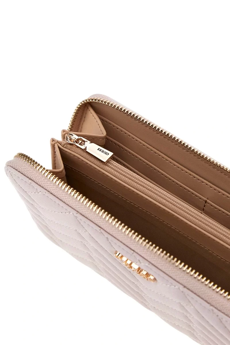 Guess Annıng Slg Large Zıp Around Kadın Krem Cüzdan SWQG9508146-STO