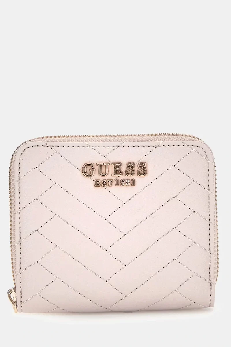 Guess Annıng Slg Small Zıp Around Kadın Krem Cüzdan SWQG9508137-STO