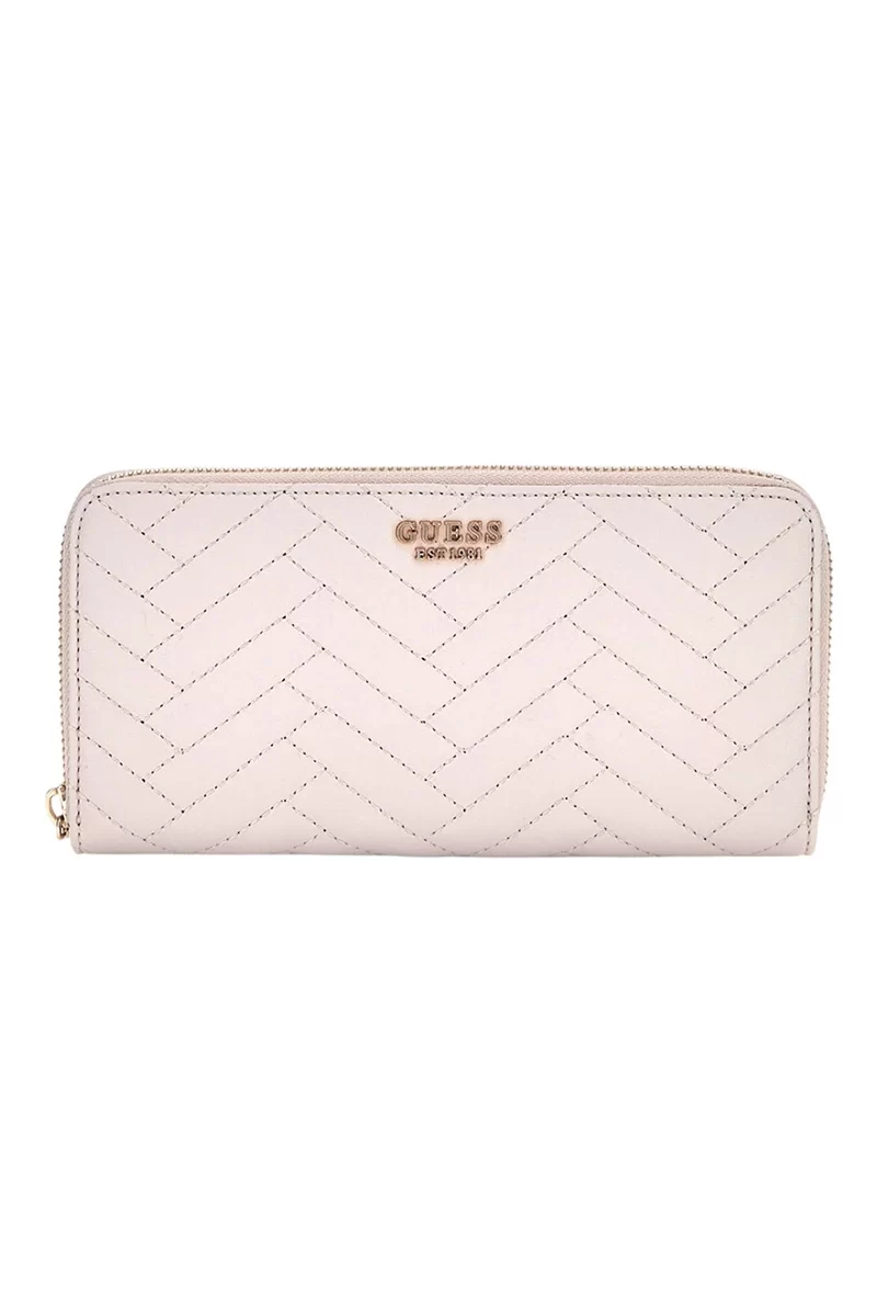 Guess Annıng Slg Large Zıp Around Kadın Krem Cüzdan SWQG9508146-STO