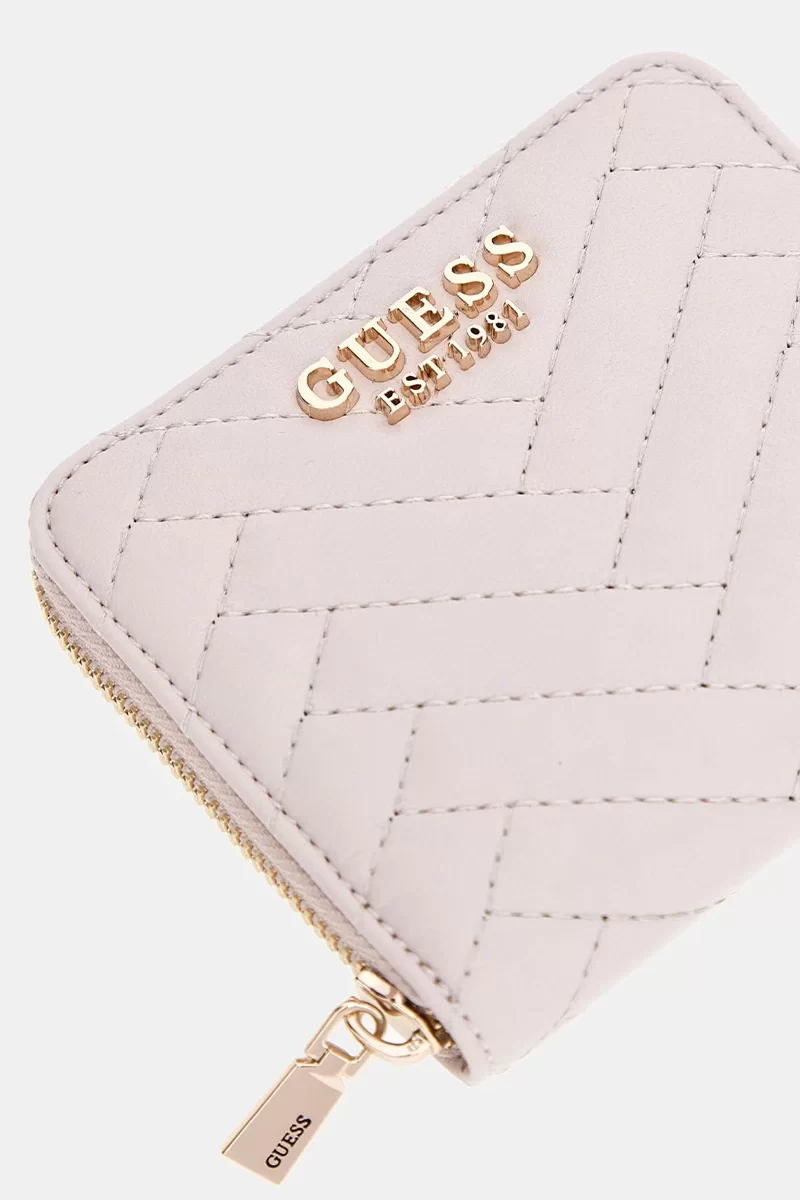 Guess Annıng Slg Small Zıp Around Kadın Krem Cüzdan SWQG9508137-STO
