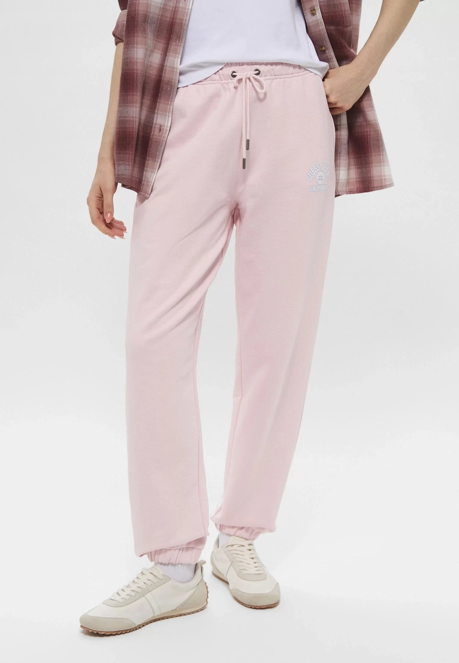 Guess jeans Gj Pants Iconıc Fleece Kadın Pembe Eşofman Altı W5RB63K68I4-A61U