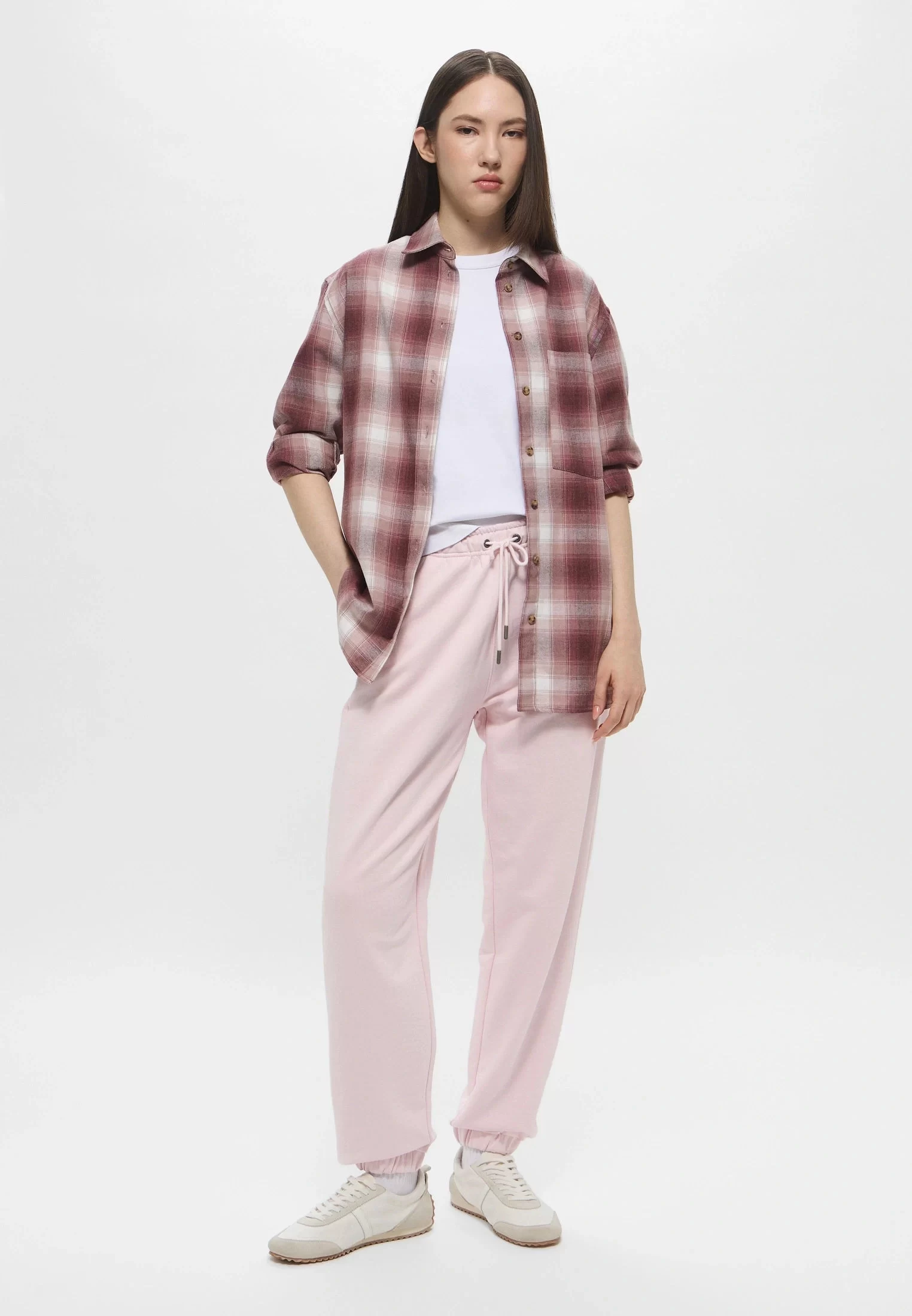Guess jeans Gj Pants Iconıc Fleece Kadın Pembe Eşofman Altı W5RB63K68I4-A61U
