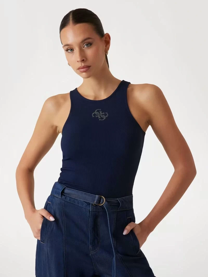 Guess New Sl Round Nk Guendalına Top Kadın Lacivert Atlet W5GP57KCV52-G7P1