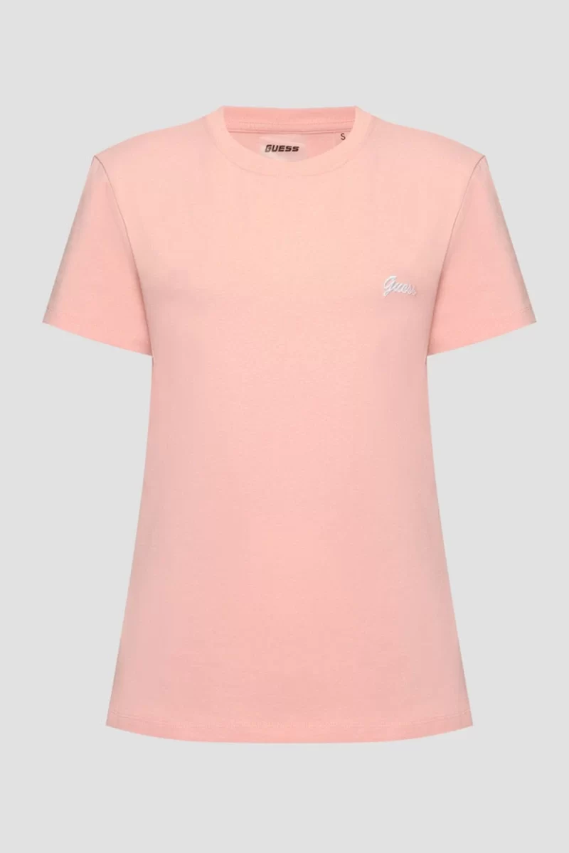 Guess Irıs Jersey T-Shırt Kadın Pembe T-Shirt V5GI06KCRZ1-C420