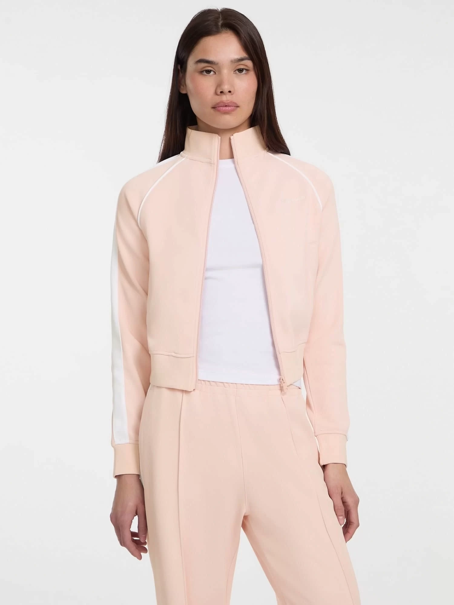 Guess jeans Gj Trıcot Track Jacket Kadın Pembe Eşofman Üstü W5GQ38KB212-G6R4