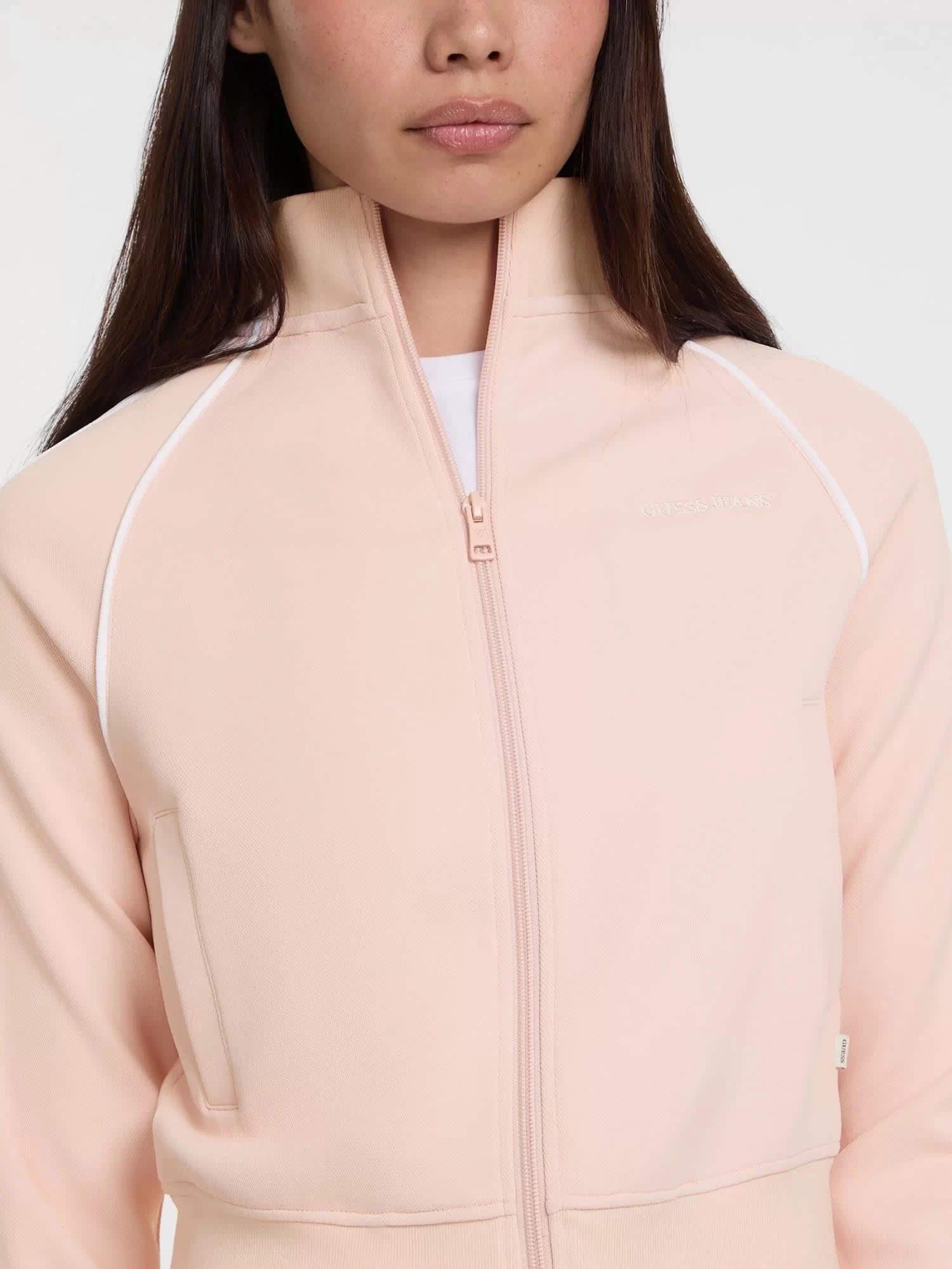 Guess jeans Gj Trıcot Track Jacket Kadın Pembe Eşofman Üstü W5GQ38KB212-G6R4