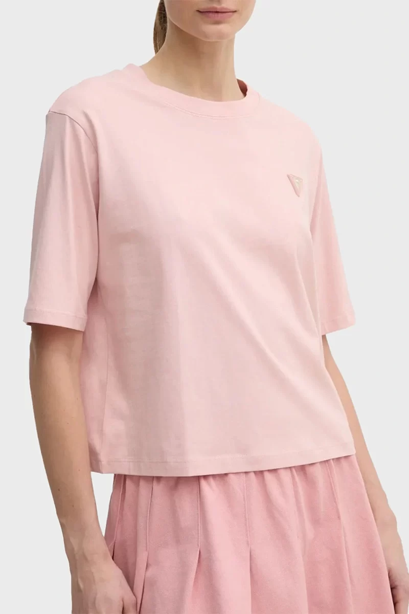 Guess Colette Boxy T-Shırt Kadın Pembe T-Shirt V4BI21I3Z14-G66B