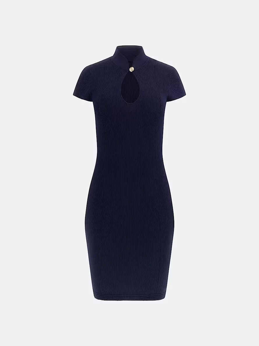 Guess Es Ss Malıa Swtr Dress Kadın Lacivert Elbise W5GK46Z3L10-G7P1