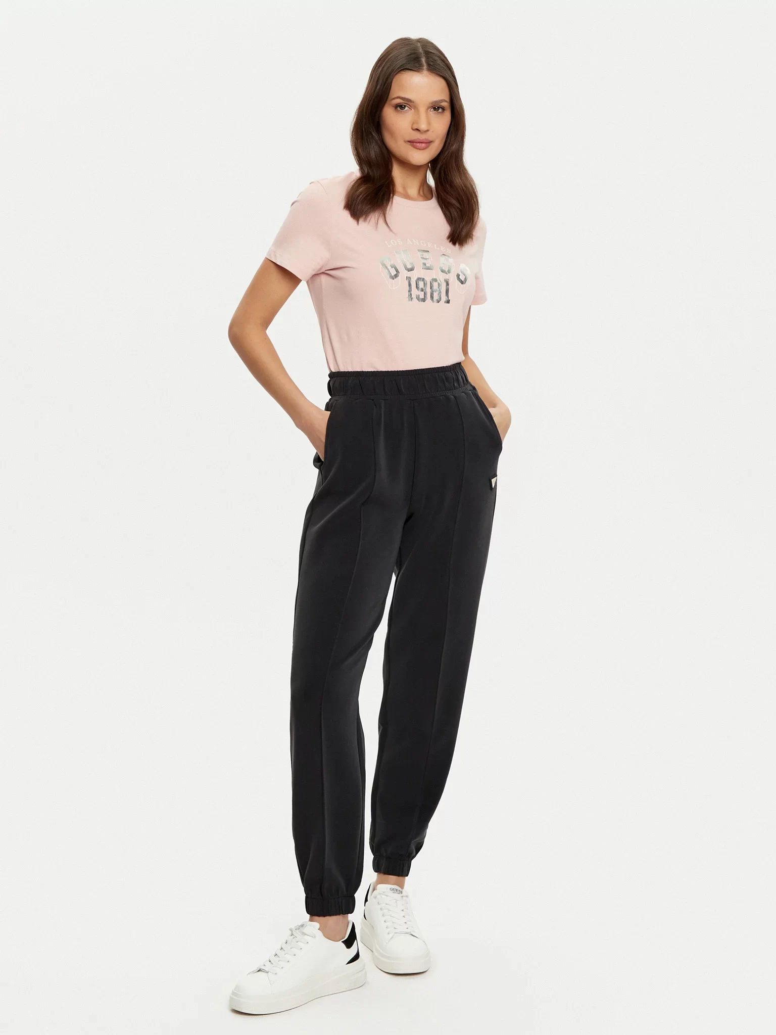 Guess Martına Ss T-Shırt Kadın Pembe T-Shirt V5RI06I3Z14-PGLS