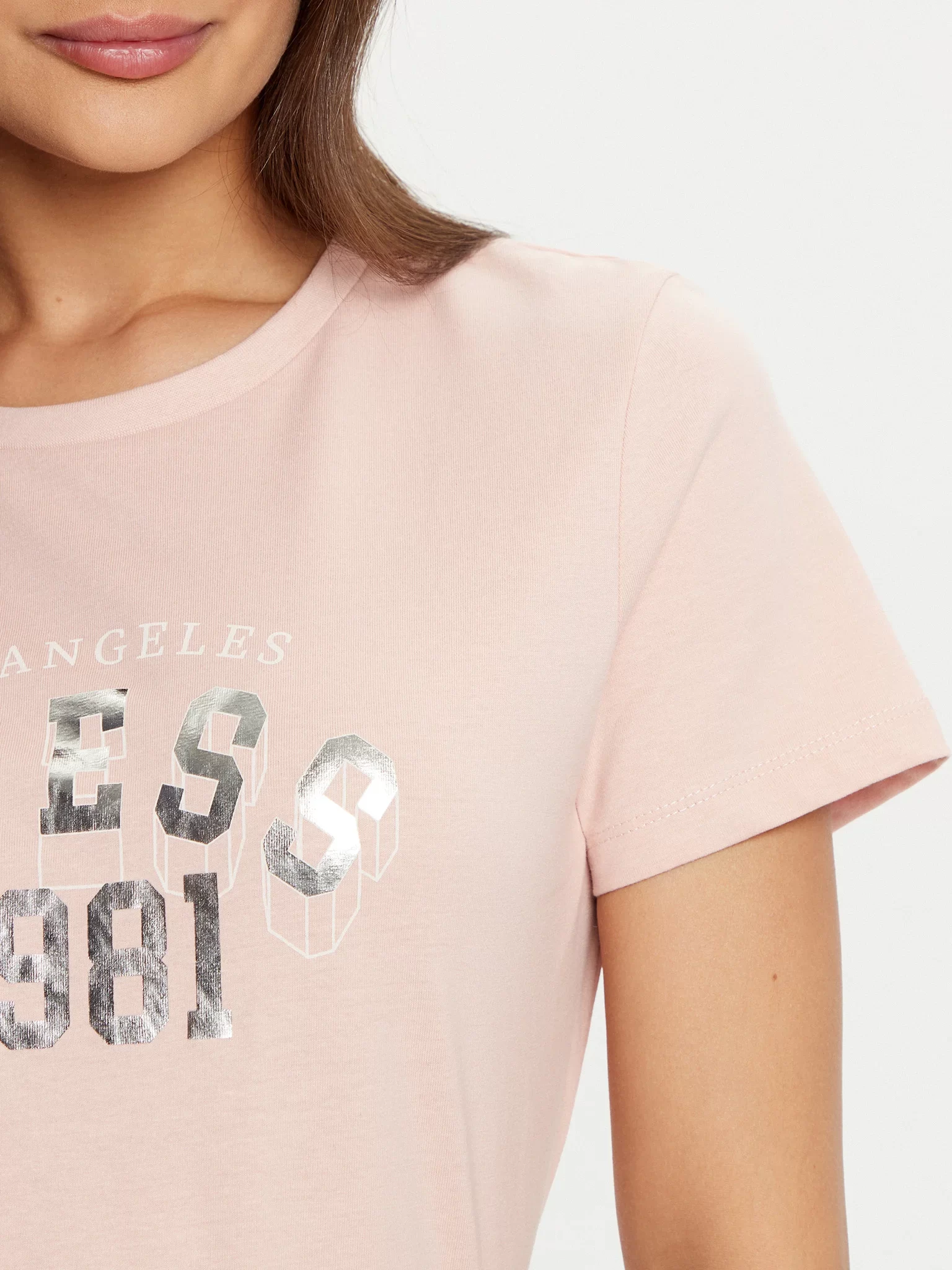 Guess Martına Ss T-Shırt Kadın Pembe T-Shirt V5RI06I3Z14-PGLS
