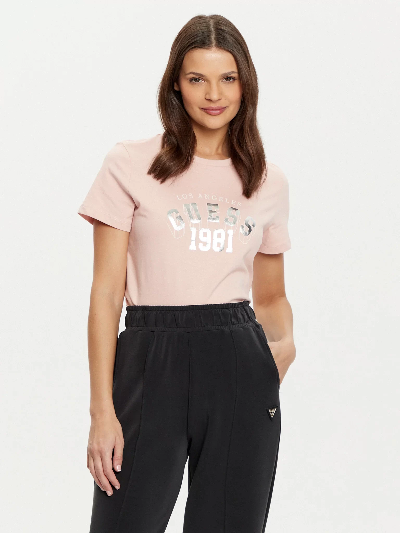 Guess Martına Ss T-Shırt Kadın Pembe T-Shirt V5RI06I3Z14-PGLS