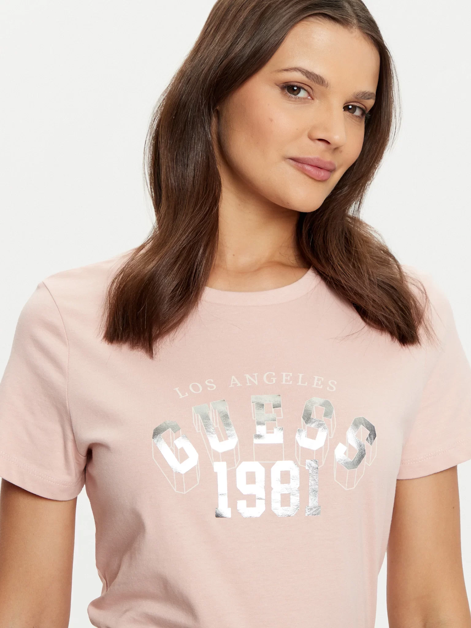 Guess Martına Ss T-Shırt Kadın Pembe T-Shirt V5RI06I3Z14-PGLS