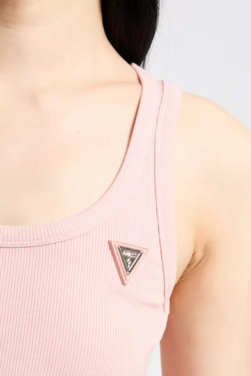 Guess Colette Rıb Tank Kadın Pembe Atlet V4YP06K8RT2-G6M1
