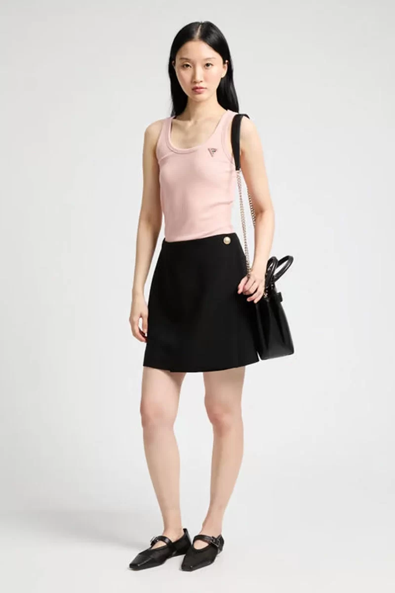 Guess Colette Rıb Tank Kadın Pembe Atlet V4YP06K8RT2-G6M1