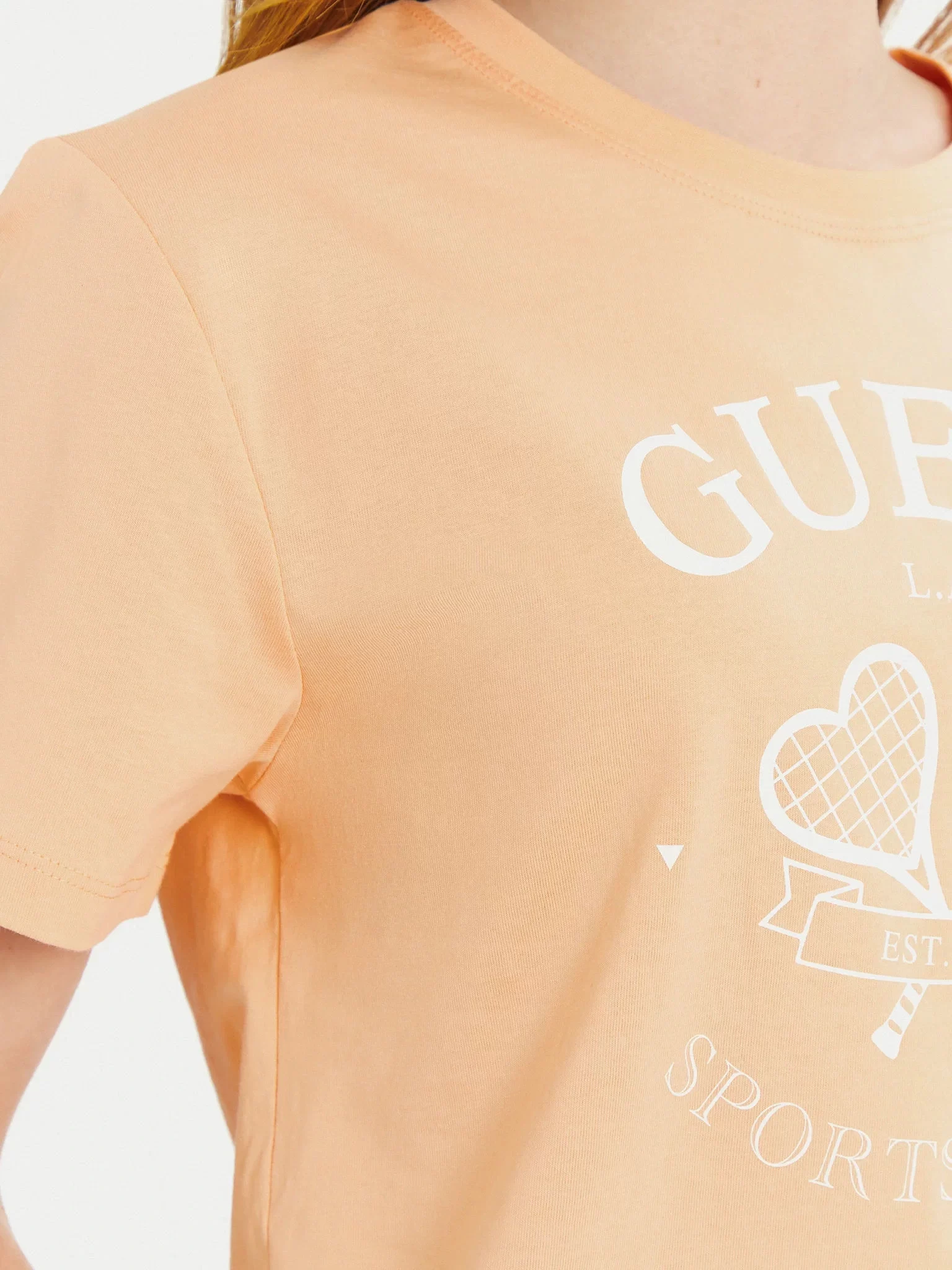 Guess Boxy T-Shırt Kadın Pembe T-Shirt V5GI04I3Z14-G6J4