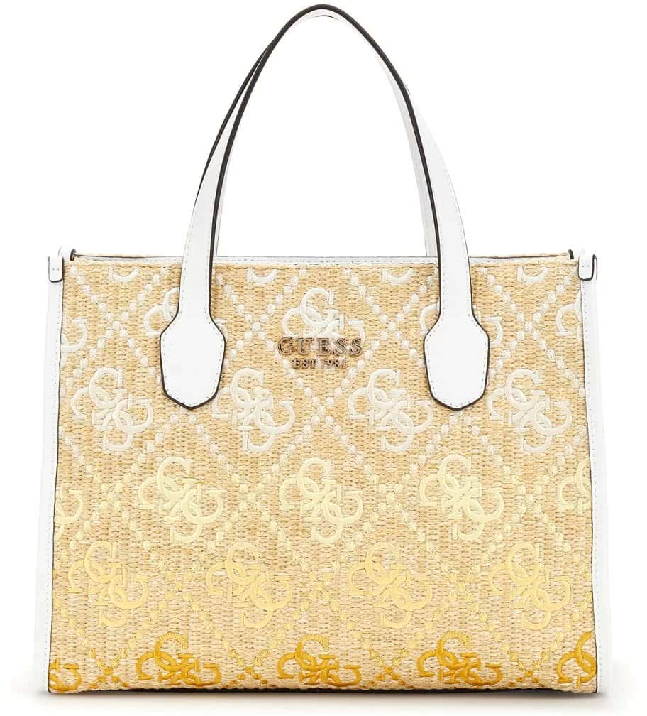 Guess Kadın Pembe Silvana İki Bölmeli Tote Çanta