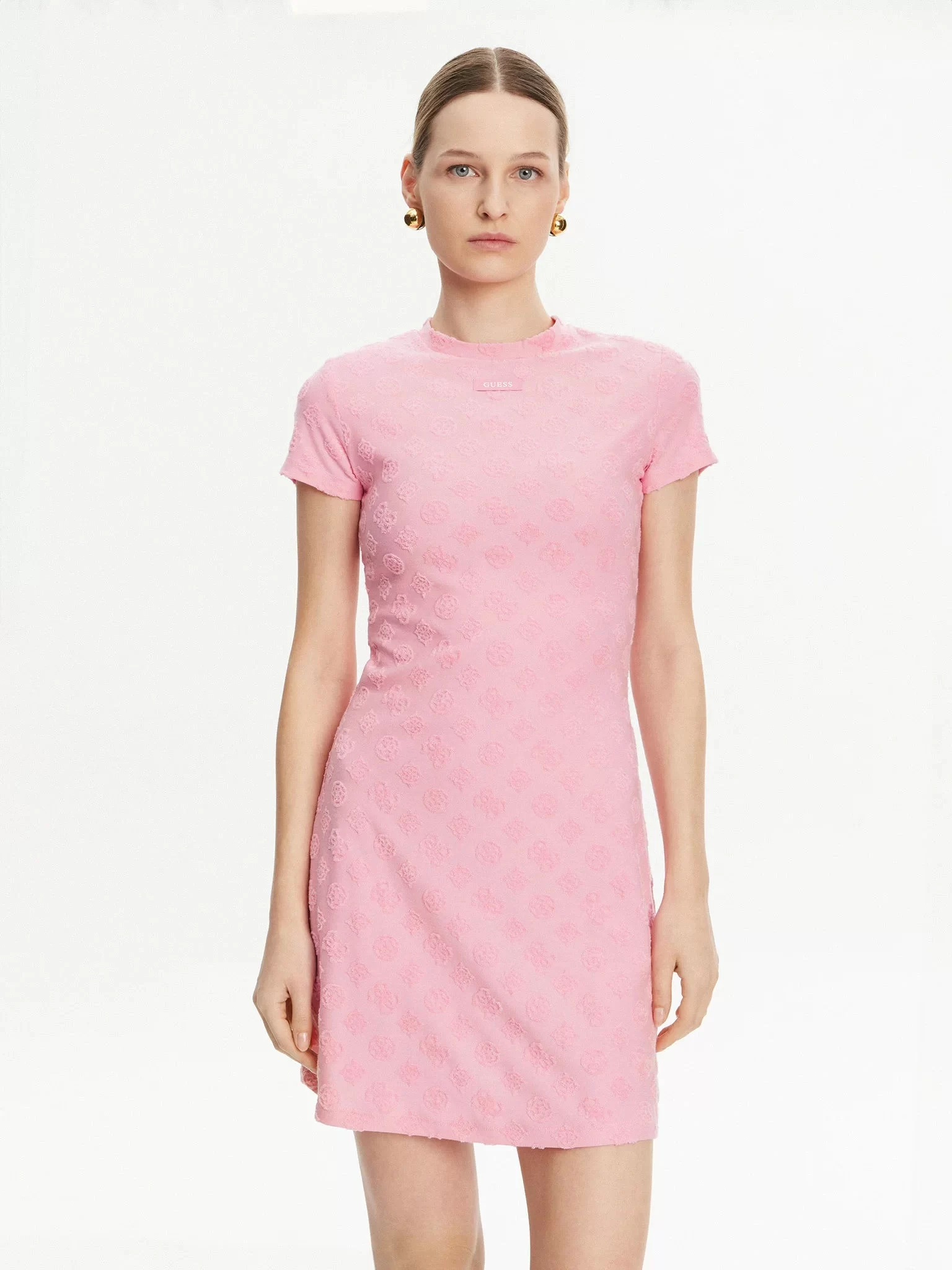 Guess Peony Jacquard Dress Kadın Çok Renkli Elbise V5GK07KCT02-F6EV