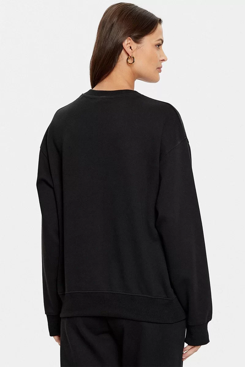 Guess Roberta Cn Sweatshırt Kadın Siyah Sweatshirt V5RQ12KC3D2-JBLK