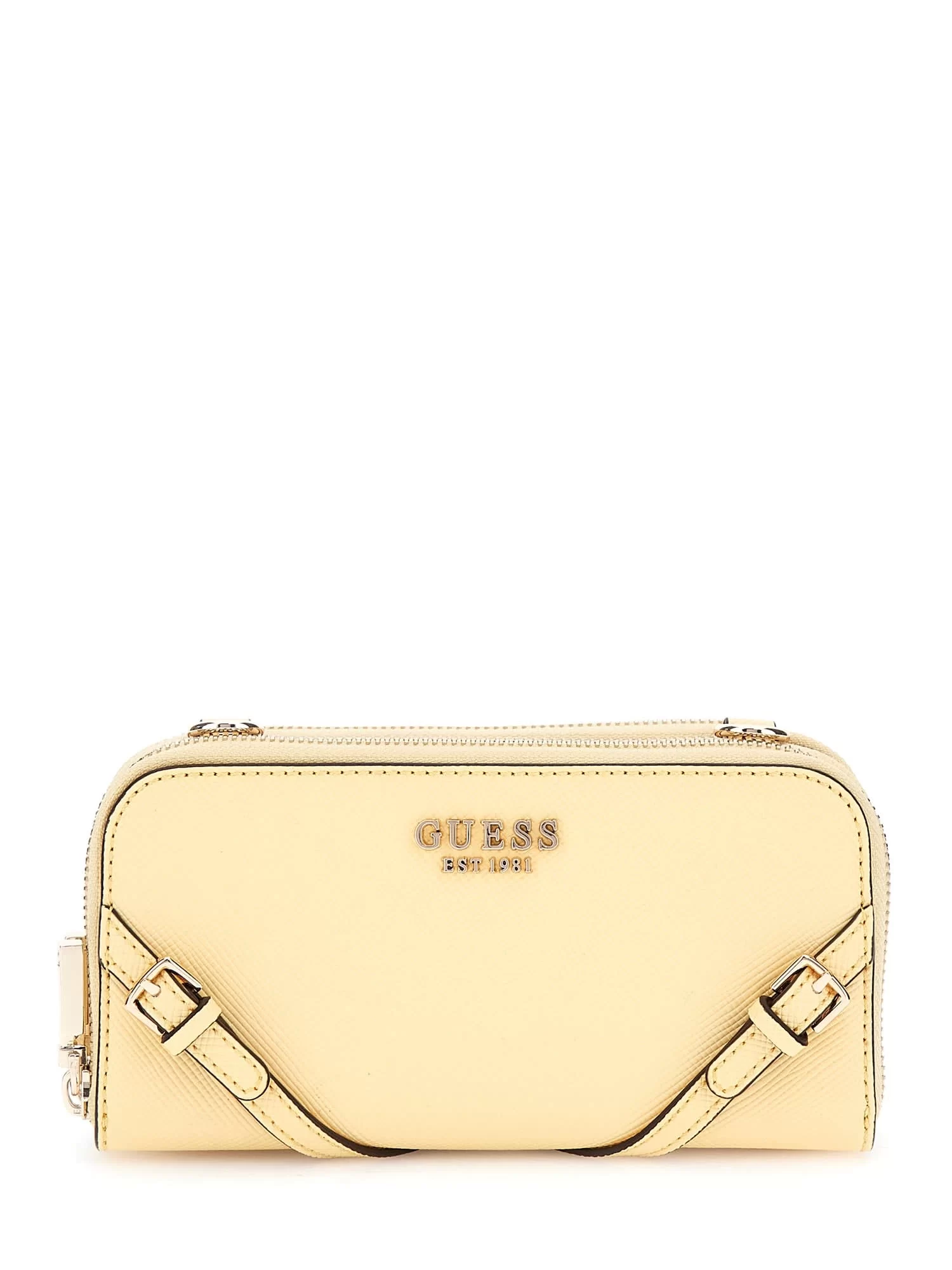Guess Kadın Sarı Bramina  Çapraz Askılı Organizer Çanta
