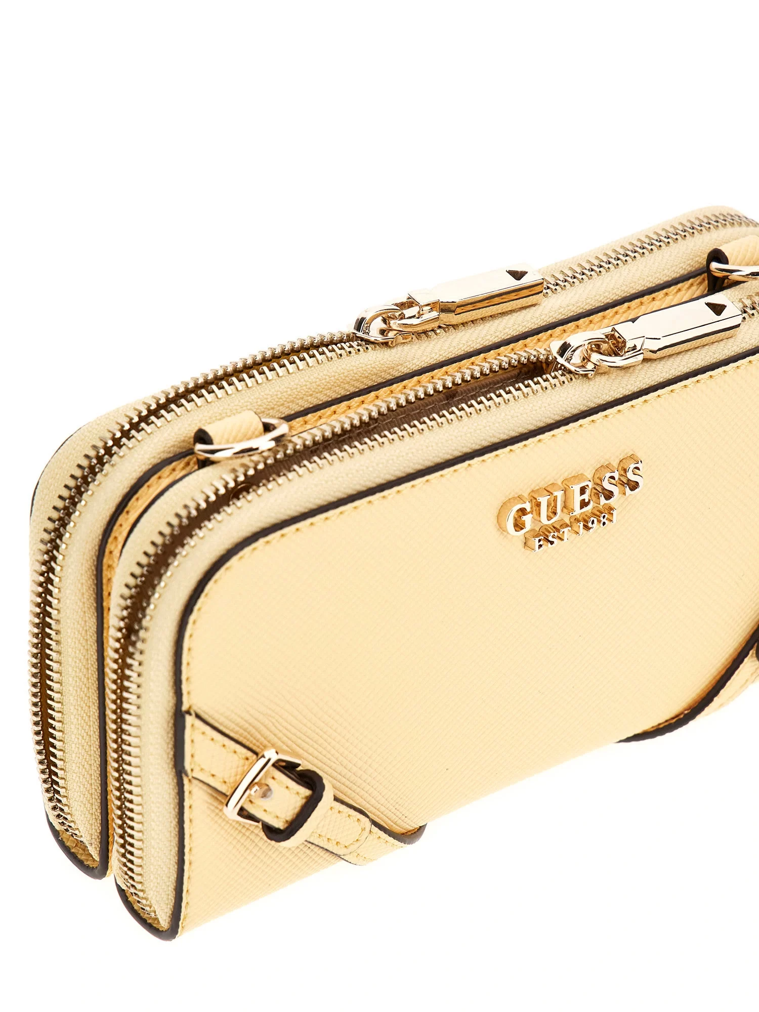 Guess Kadın Sarı Bramina  Çapraz Askılı Organizer Çanta