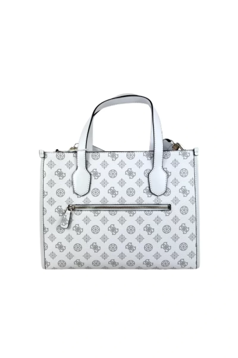 Guess Sılvana 2 Compartment Tote Kadın Beyaz El Çantası HWPM8665220-WLO