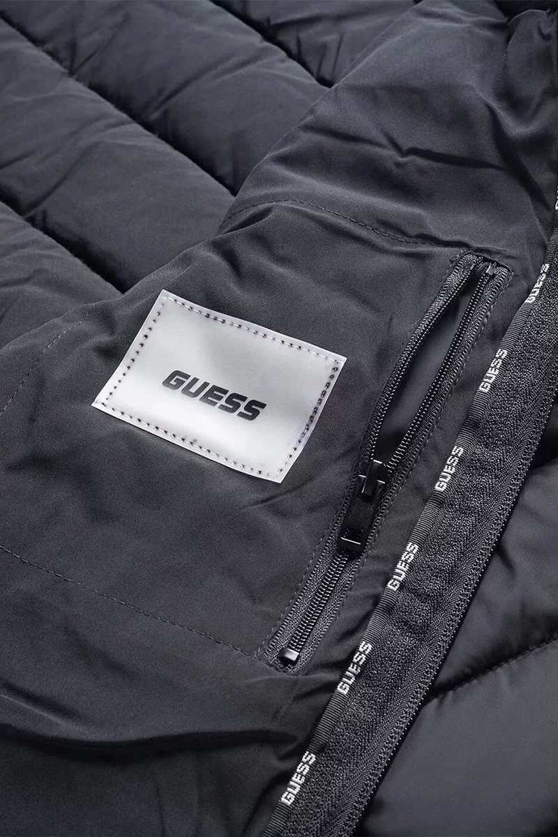 Guess Solıd Heavy Dıann Puffer Jacke Kadın Siyah Mont V4YL04WF3X0-JBLK