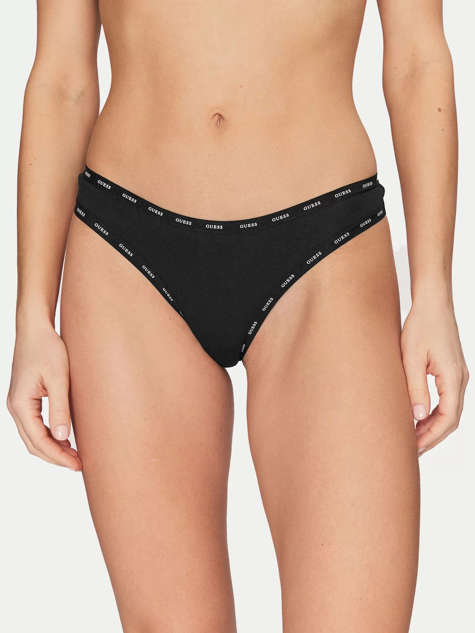 Guess 3 Pack Basıc Thong Kadın Siyah İç Çamaşırı O5RG13K6YW1-JBLK