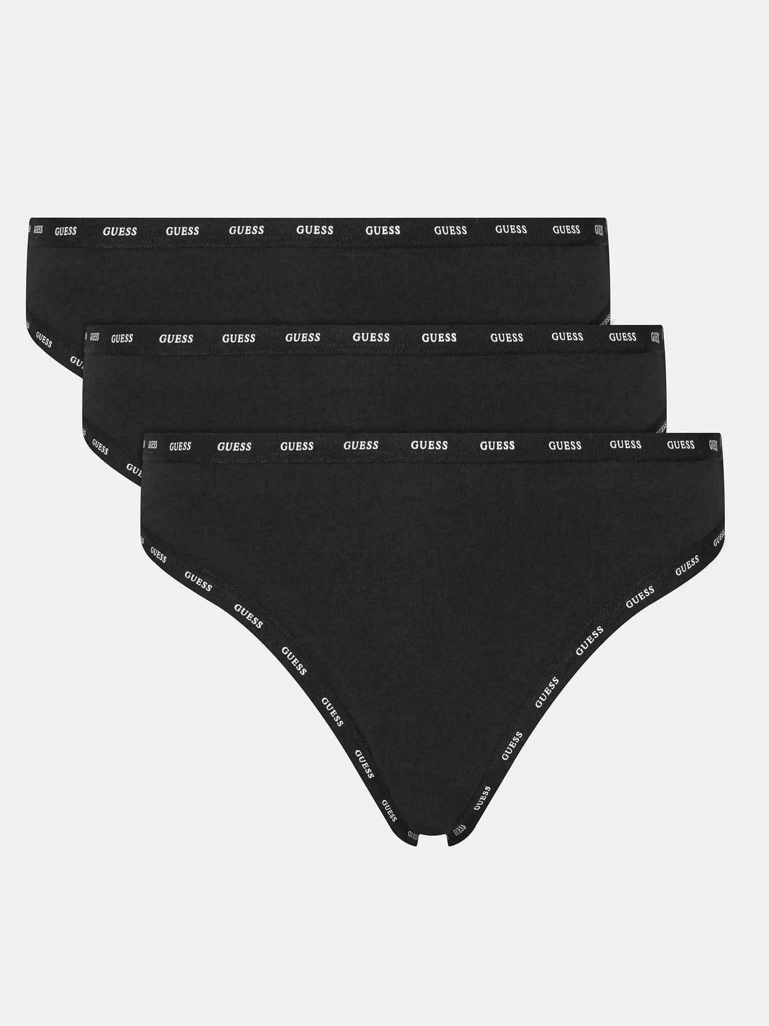 Guess 3 Pack Basıc Thong Kadın Siyah İç Çamaşırı O5RG13K6YW1-JBLK