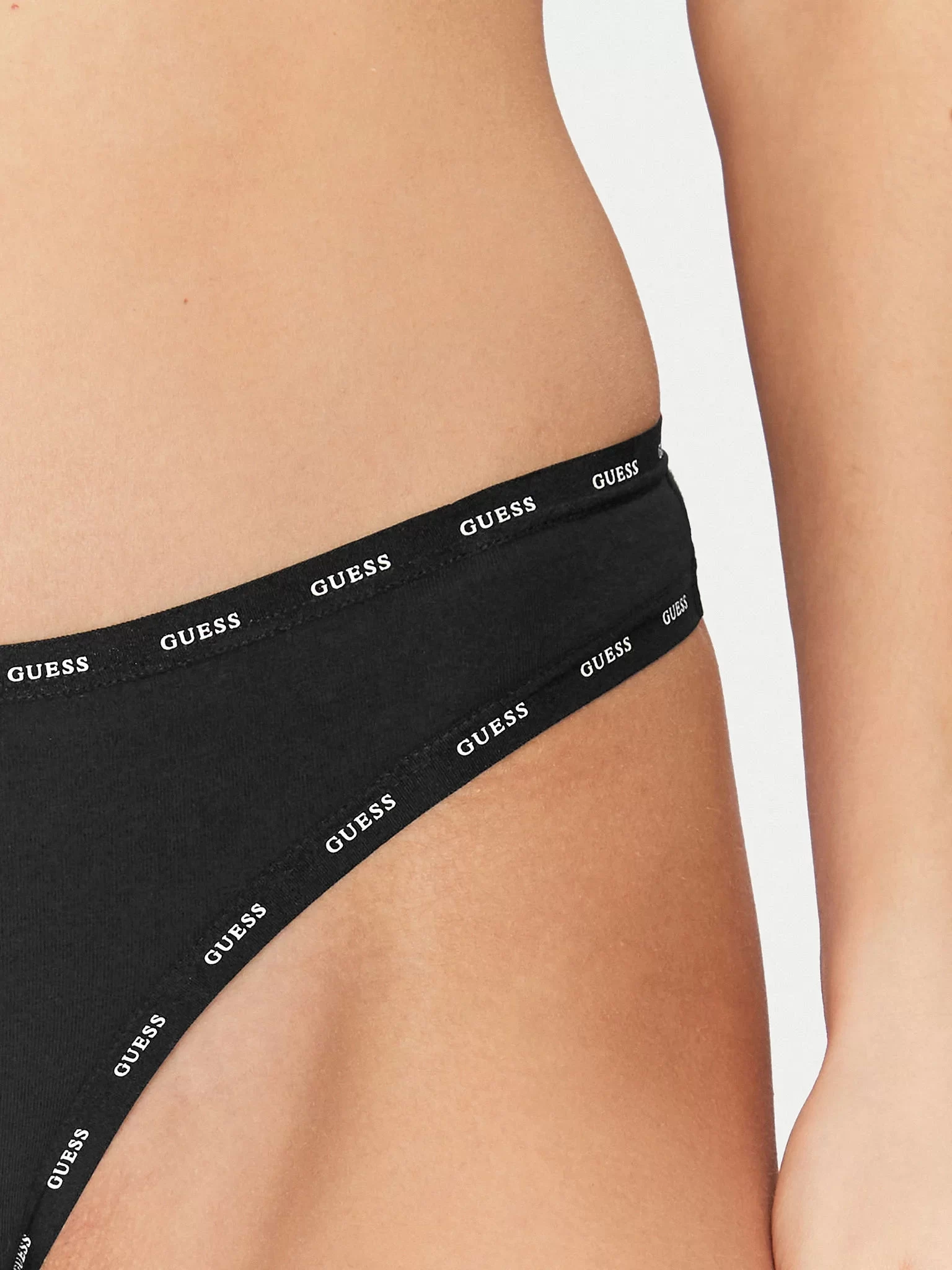 Guess 3 Pack Basıc Thong Kadın Siyah İç Çamaşırı O5RG13K6YW1-JBLK