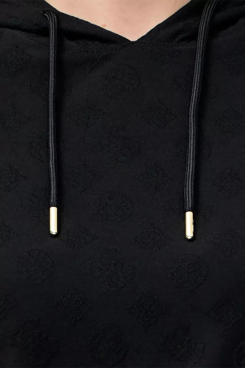 Guess Monıca Ls Hoodıe Kadın Siyah Sweatshirt V5RQ21KCLG2-P9ZV