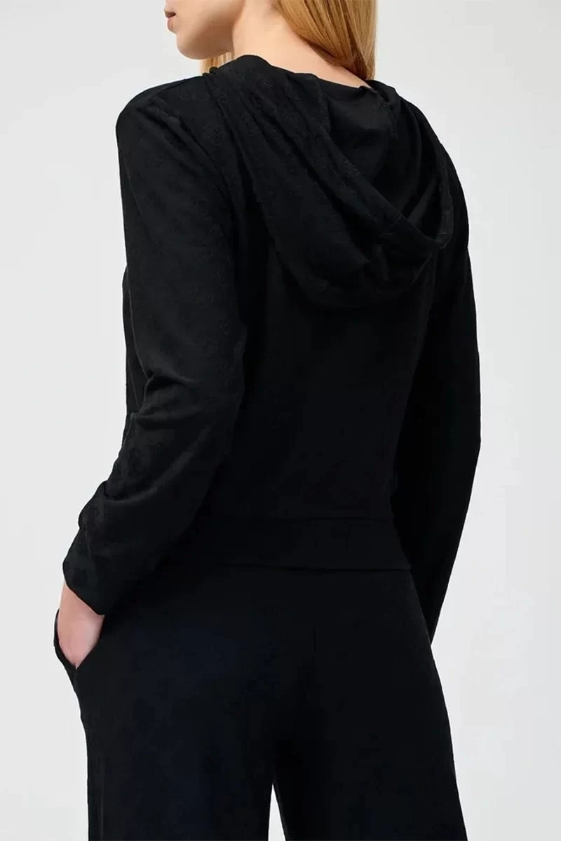 Guess Monıca Ls Hoodıe Kadın Siyah Sweatshirt V5RQ21KCLG2-P9ZV