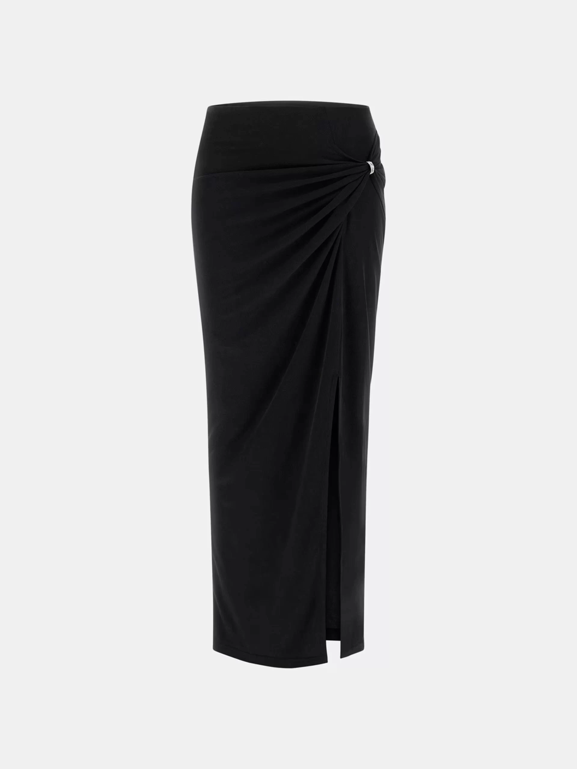 Guess Aımee Jewel Drap Skırt Kadın Siyah Etek W5GD0EKAQL2-JBLK