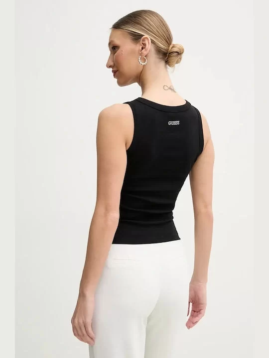 Guess Alexıa Sequıns Tank Top Kadın Siyah Atlet W5GP06KCS10-JBLK