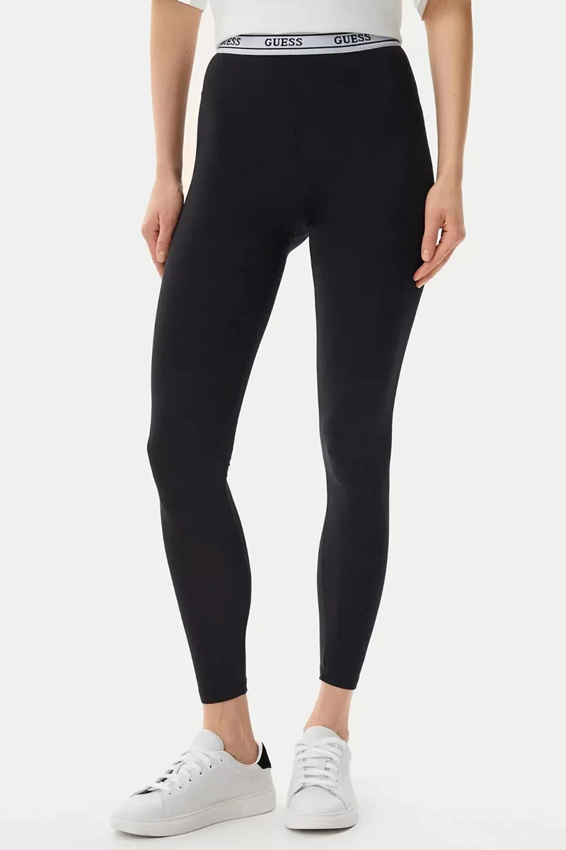 Guess New Alıne Leggıngs 4/4 Eco Str Kadın Siyah Tayt V5GB04KCSA2-JBLK