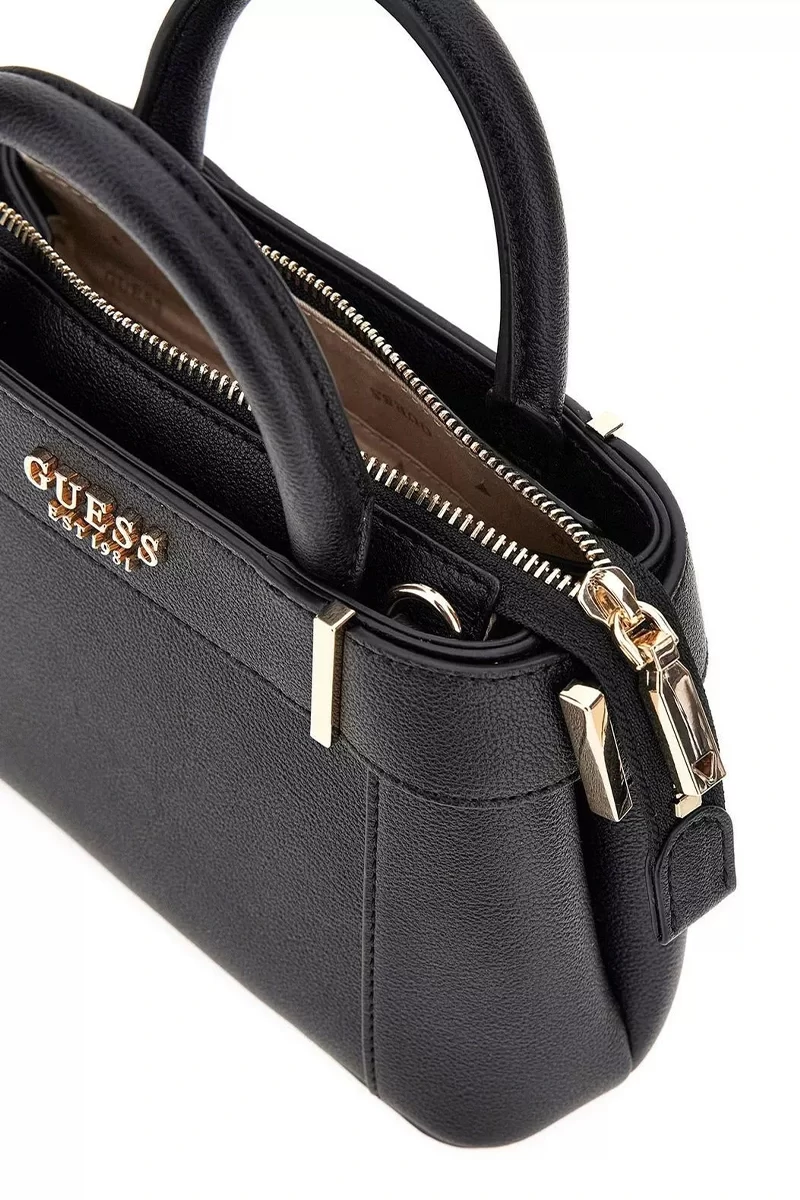 Guess Anadela Mını Satchel Kadın Siyah Mini Çanta HWBG9633760-BLA