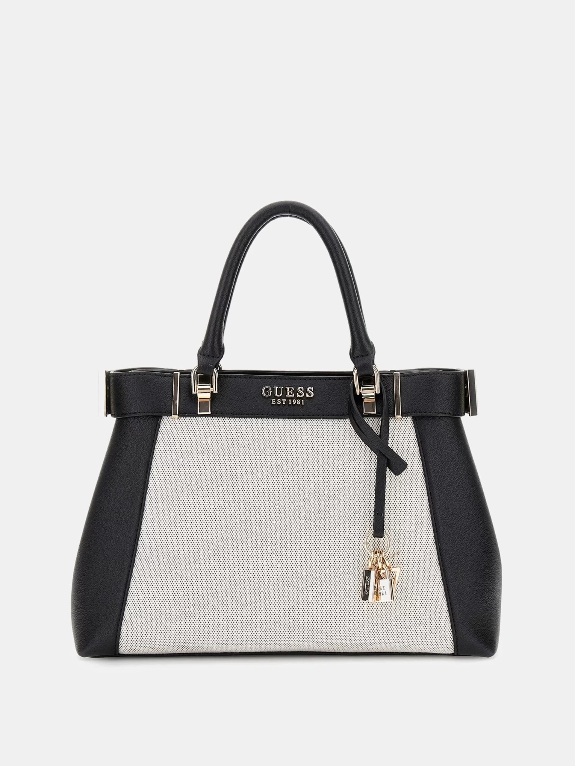 Guess Anadela 3 Comp Satchel Kadın Siyah El Çantası HWAG9633060-NTB