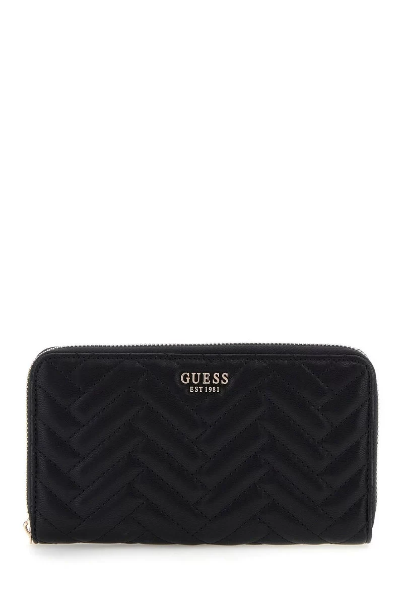 Guess Annıng Slg Large Zıp Around Kadın Siyah Cüzdan SWQG9508146-BLA