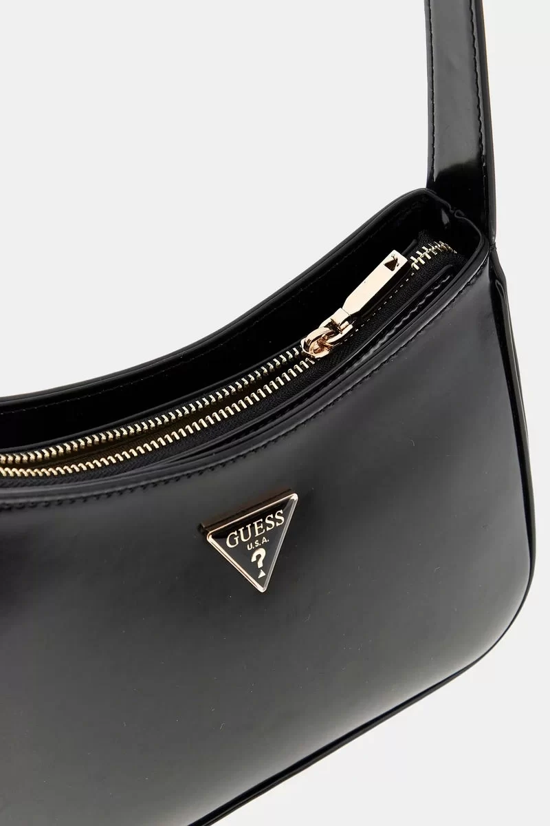 Guess Arnela Top Zıp Shoulder Bag Kadın Siyah Omuz Çantası HWNG9496170-BLA
