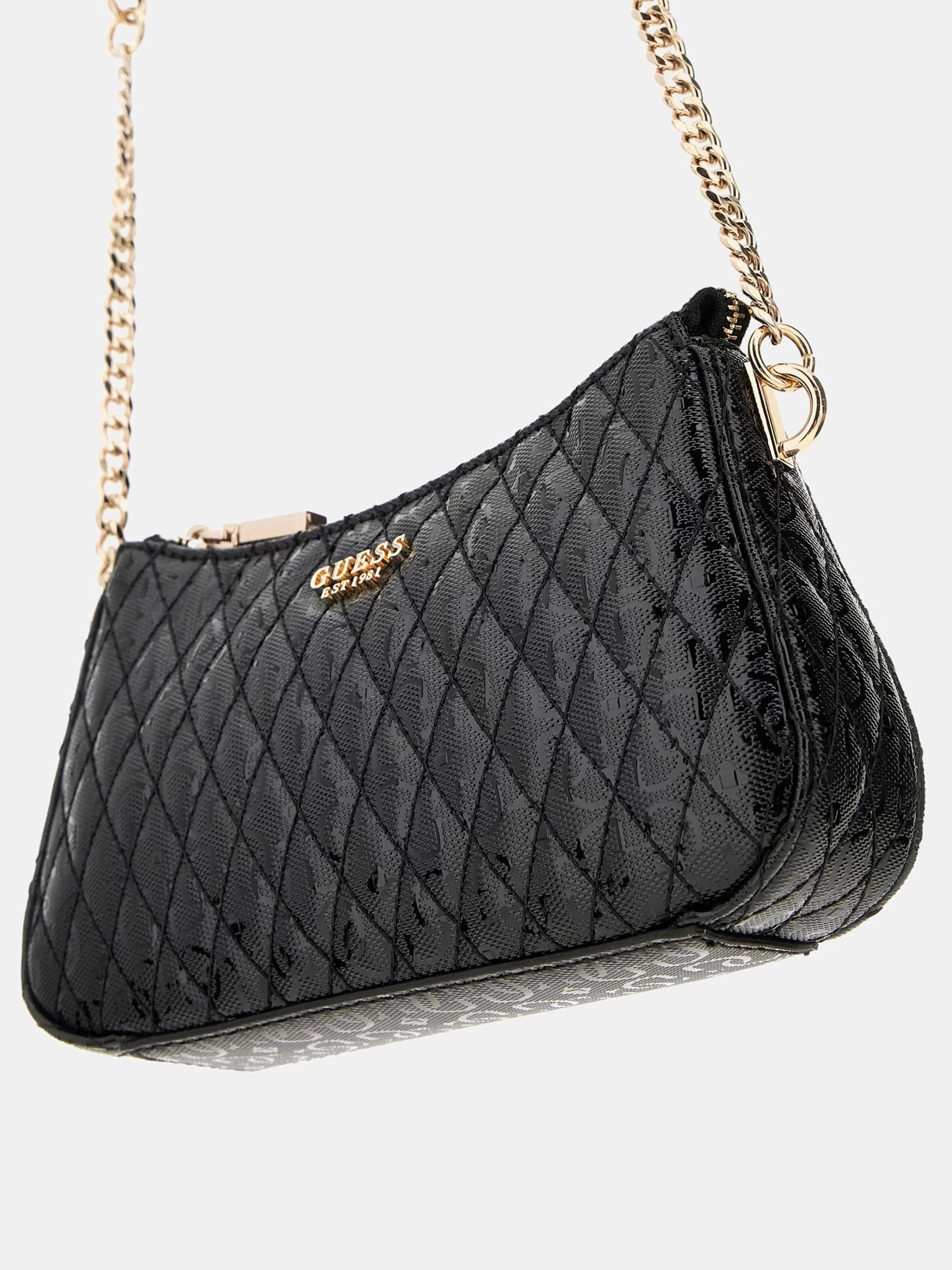 Guess Betula Mını Crossbody Top Zıp Kadın Siyah Mini Çanta HWGG9626720-BLA