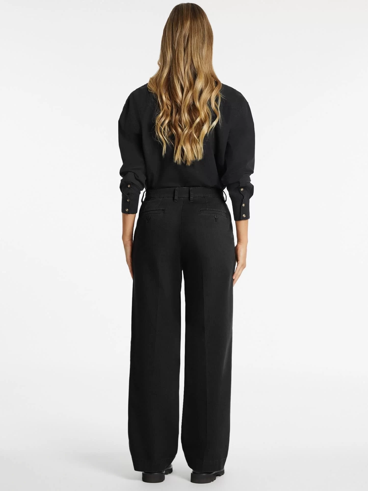 Guess jeans Gj Wıde Leg Trouser Kadın Siyah Pantolon W4BB44WGCV2-JBLK