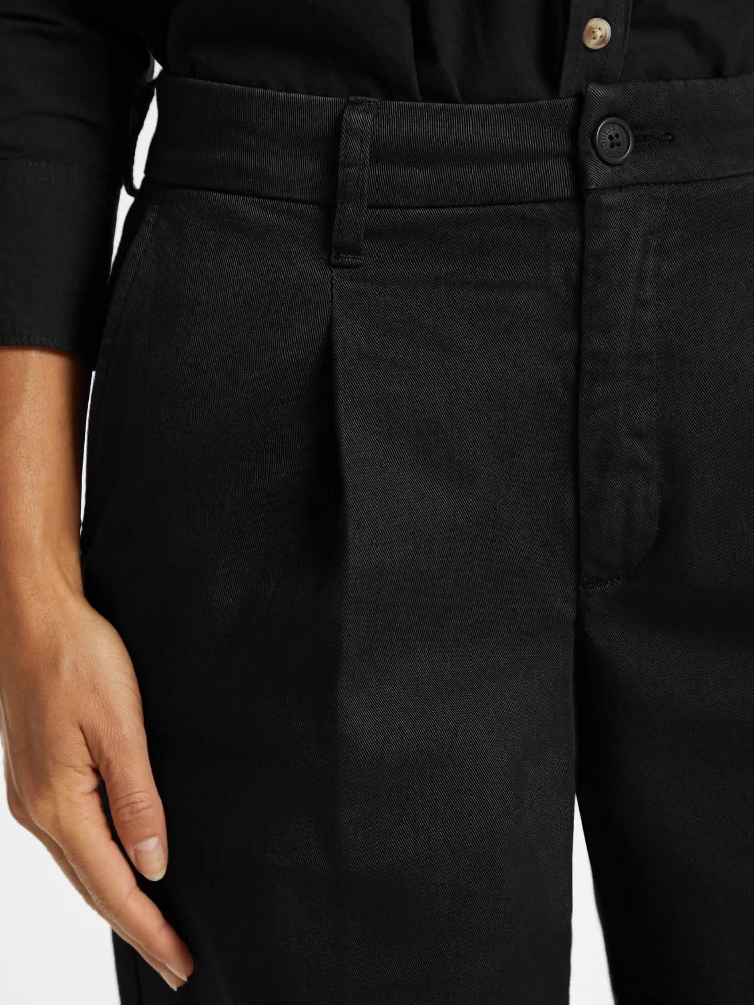 Guess jeans Gj Wıde Leg Trouser Kadın Siyah Pantolon W4BB44WGCV2-JBLK