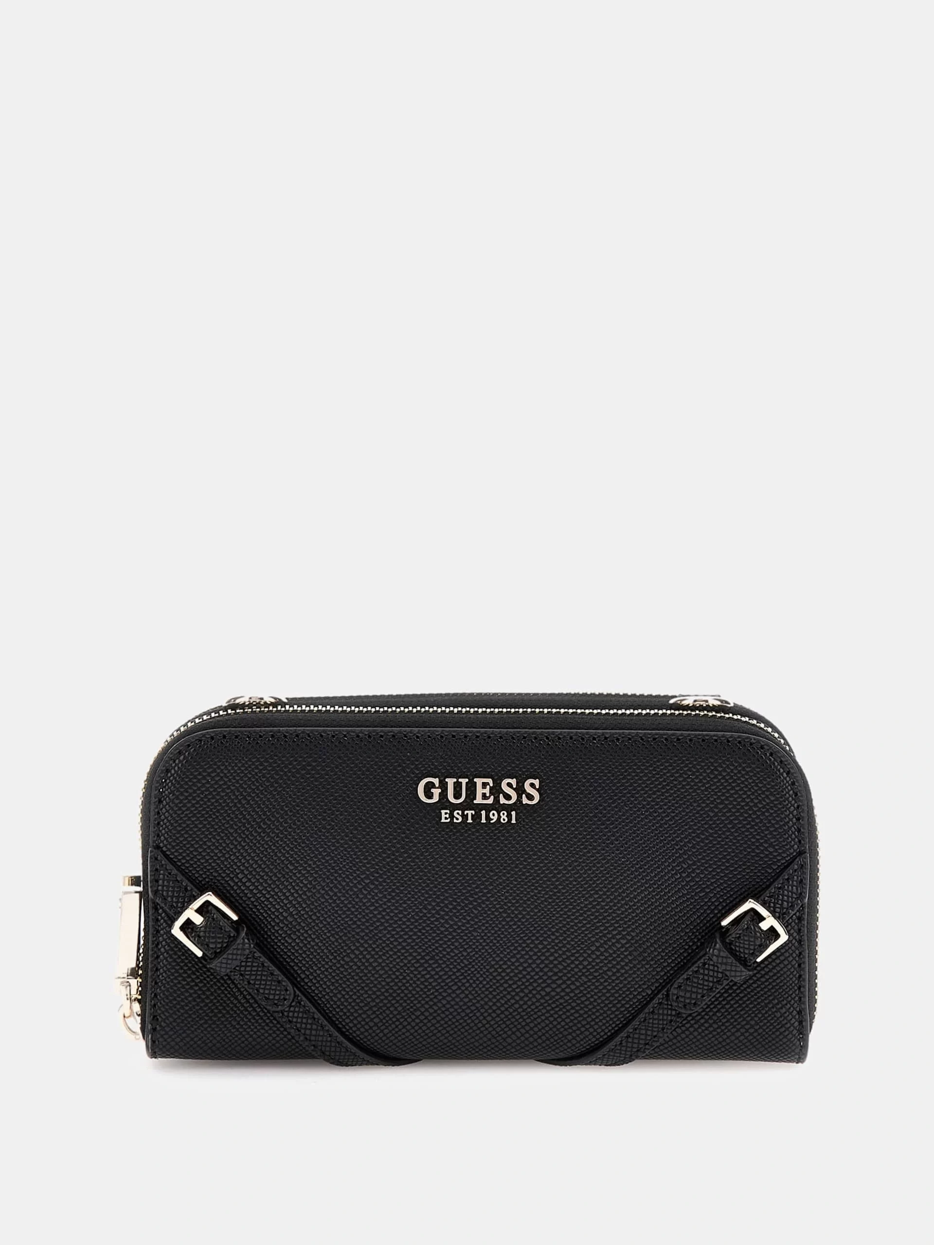Guess Kadın Siyah Bramina  Çapraz Askılı Organizer Çanta