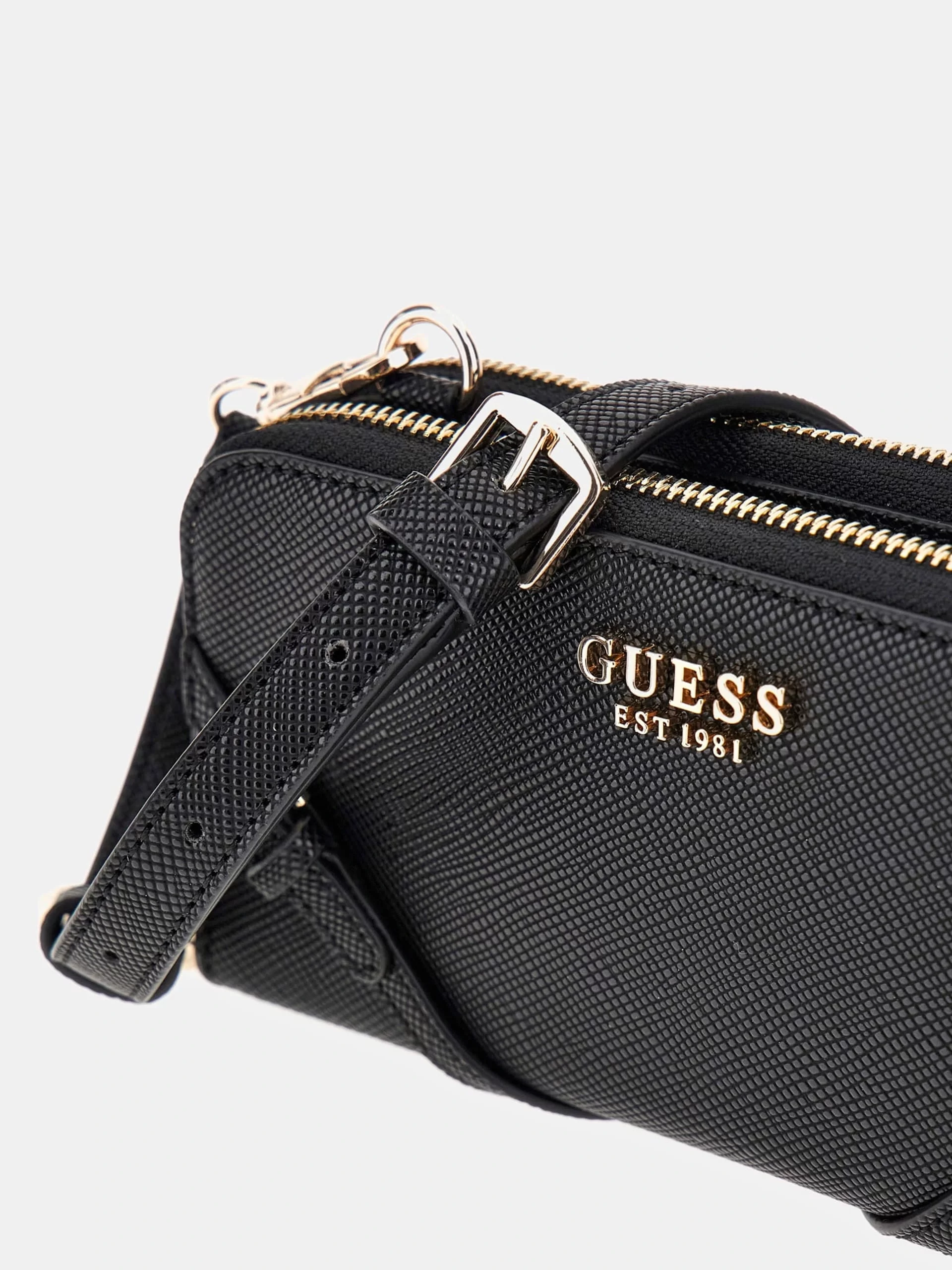 Guess Kadın Siyah Bramina  Çapraz Askılı Organizer Çanta