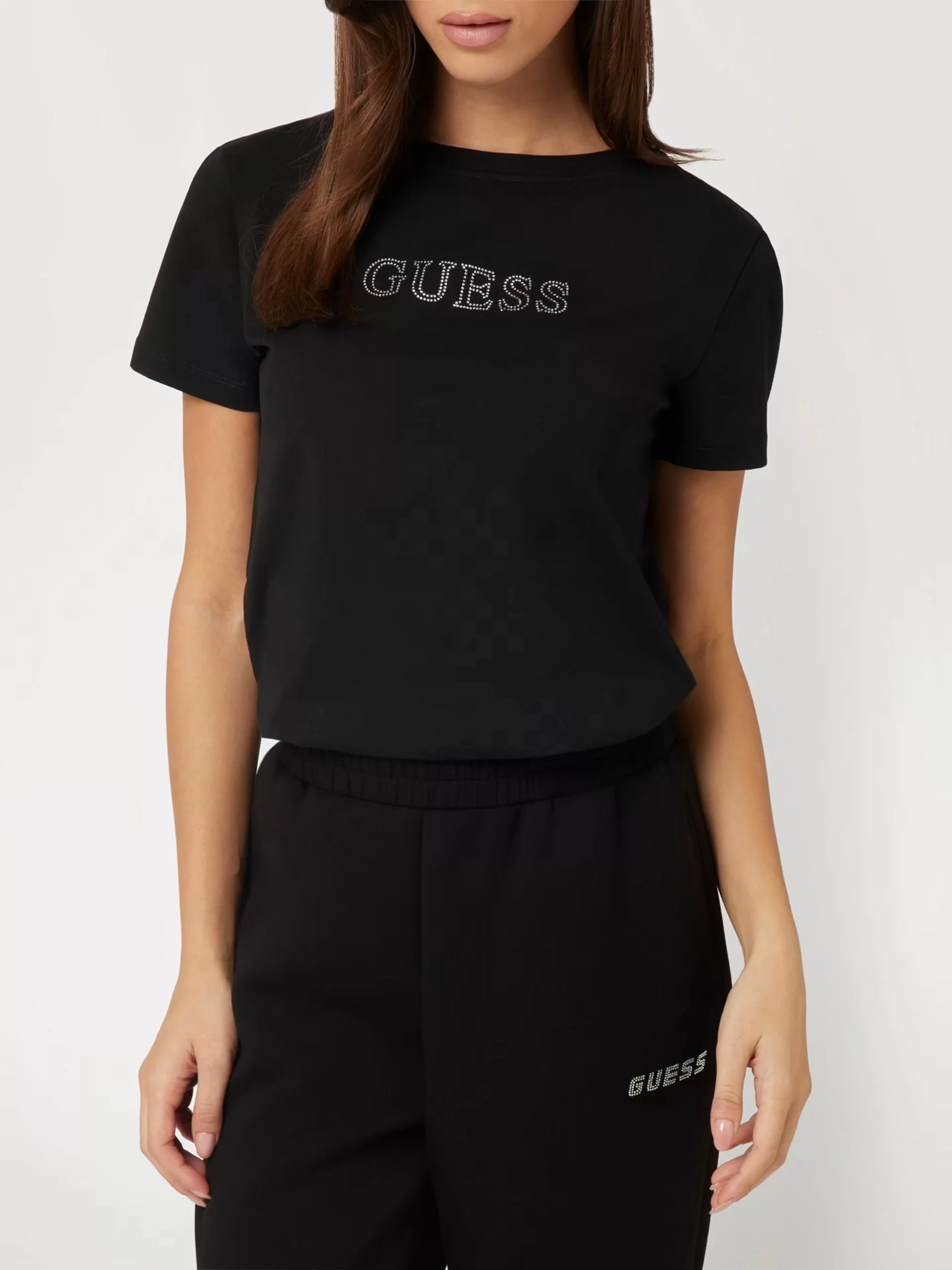 Guess Brıana Ss T-Shırt Kadın Siyah T-Shirt V3BI11J1314-JBLK
