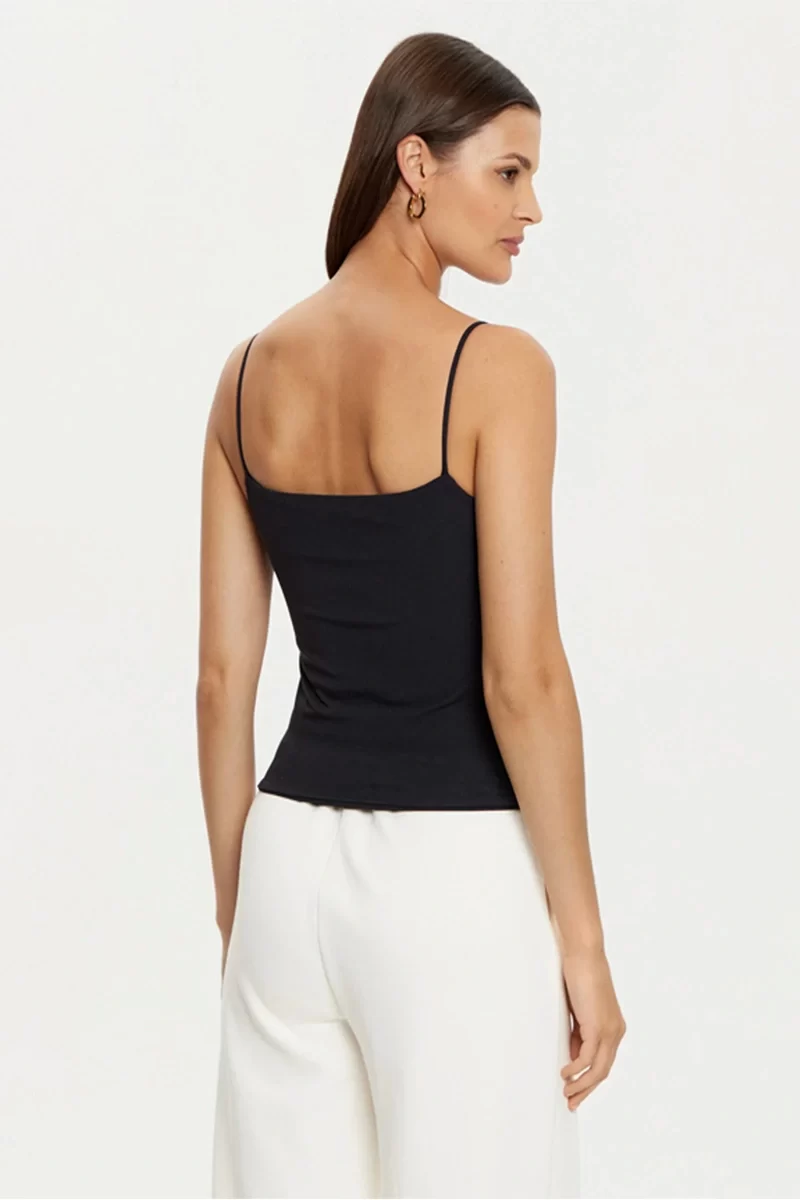 Guess Colette Tank Top Kadın Siyah Atlet V5RP08KCOA2-JBLK