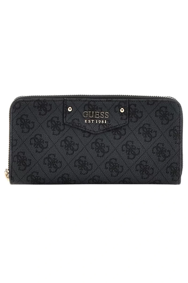 Guess Eco Brenton Slg Lrg Zıp Around Kadın Antrasit Cüzdan SWBG8390146-CLO